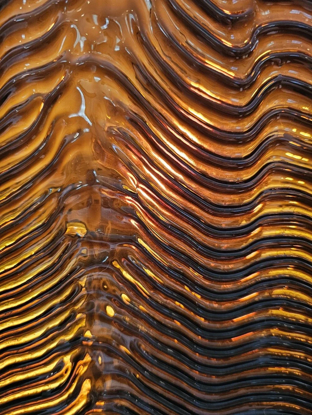 7 Lbs. Largest Scrap Glass Pieces For Stained Glass/Mosaic Shades Of Brown/Red